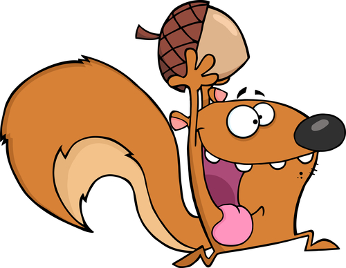 clip art cartoon squirrel - photo #25